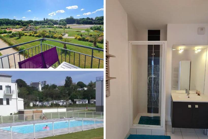 Appartement Devant La Plage Avec Piscine Concarneau Eksteriør billede